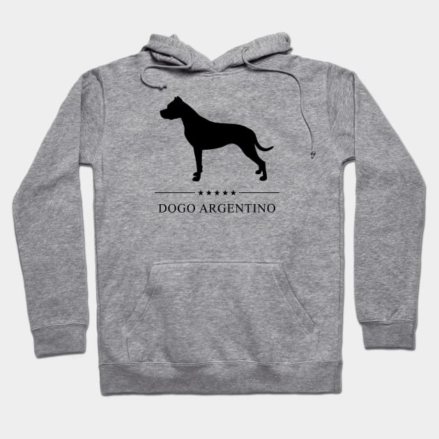 Dogo Argentino Black Silhouette Hoodie by millersye